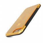 Wholesale iPhone 8 Plus / 7 Plus Clear Armor Shell Hybrid Case (Gold)